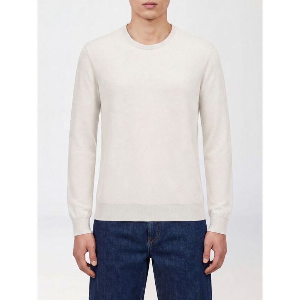 Fay Men Basic Cotton And Silk Pullover Fay